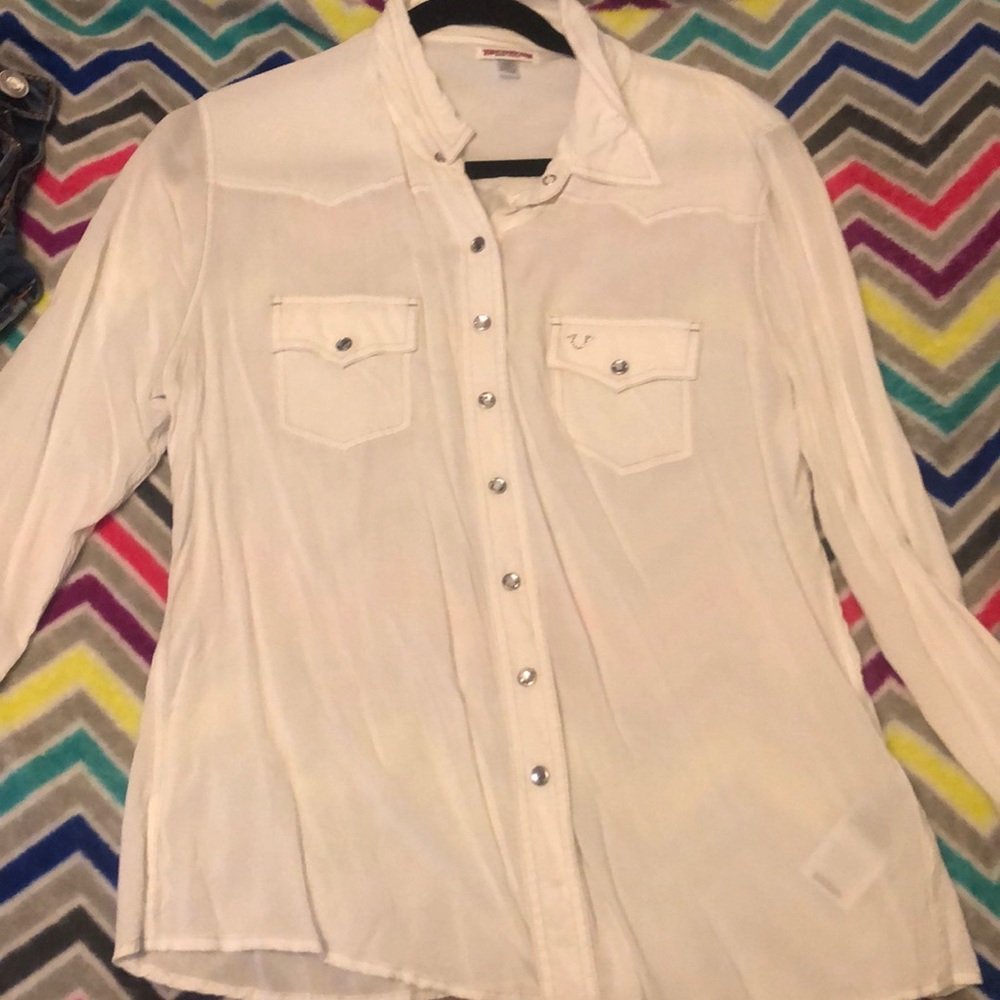 True Religion button-up blouse
